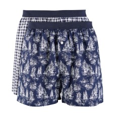 Club Room Mens 2-Pk. Holiday Printed Cotton Boxers