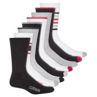 Club Room Mens 8 Pack Cushioned Crew Socks, Multi, Shoe size 7-12