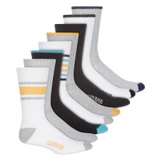 Club Room Mens 8 Pack Striped Crew Socks, Multi
