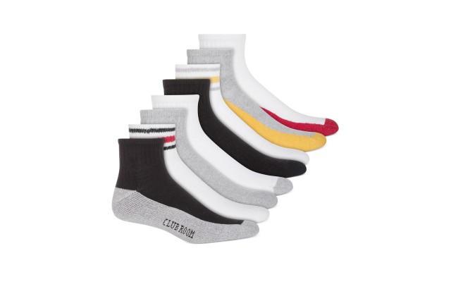  Men’s Ankle Socks , 8-Pack, Multi, Shoe size 7-12