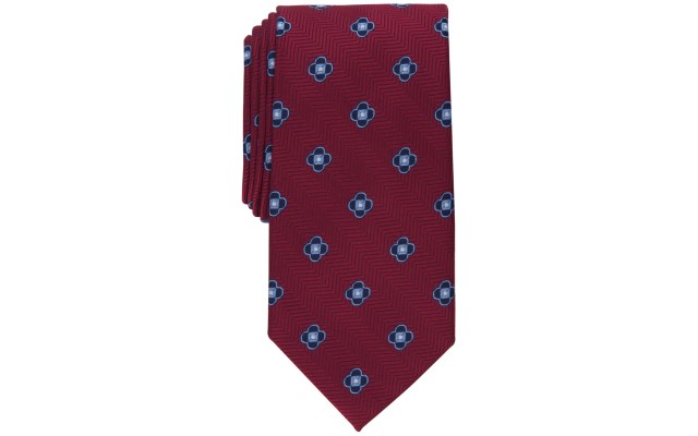  Men’s Berdie Neat Tie, Burgundy