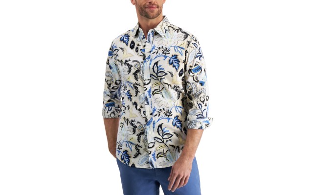 Club Room Men’s Cerritos Floral-Print Shirt, Multi, Medium