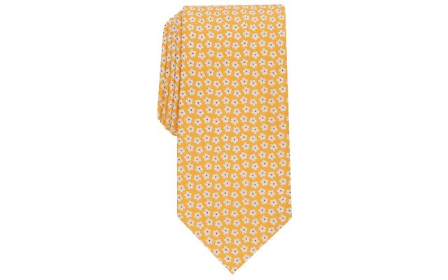 Mens Classic Floral Tie, Orange