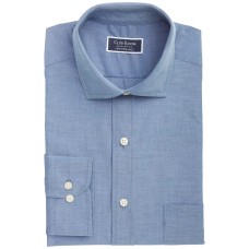 Club Room Mens Classic/Regular-Fit Performance Stretch Chambray Dress Shirt,  15X34-35