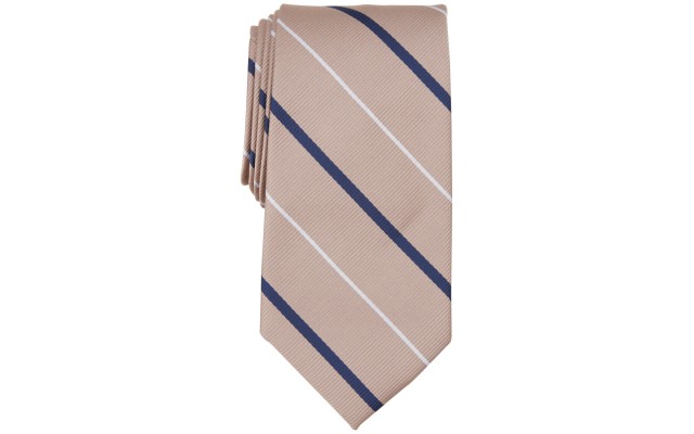  Men’s Cowan Stripe Tie, Taupe