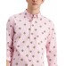 Club Room Mens Crest-print Shirt, Pink Sky, Small