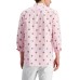 Club Room Mens Crest-print Shirt, Pink Sky, Small