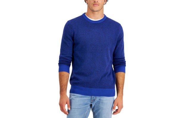  Men’s Elevated Cotton Marl Sweater