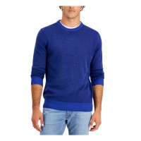 Club Room Men’s Elevated Cotton Marl Sweater, Cerulean, XX-Large
