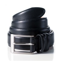 Club Room Mens Faux Leather Dress Belt, Black, 32