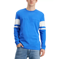 Club Room Men’s Football T-Shirt, Blue, Small