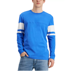 Club Room Men’s Football T-Shirt, Blue, Small