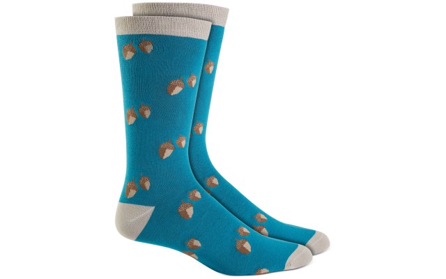  Mens Holiday Socks, Blue