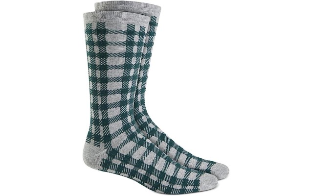  Mens Holiday Socks, Gray, One Size
