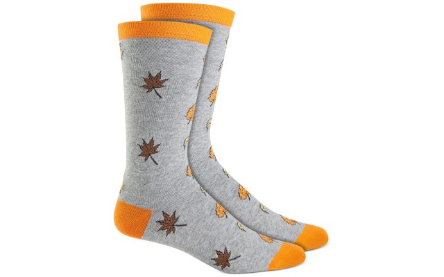  Mens Holiday Socks, Orange