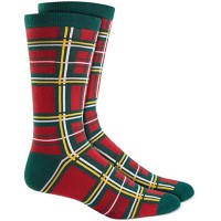 Club Room Mens Holiday Socks, Red/Green, One Size
