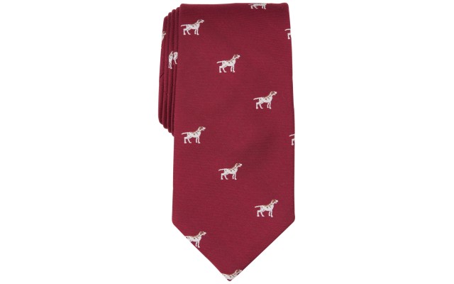  Men’s Monterey Dog-Pattern Tie, Red