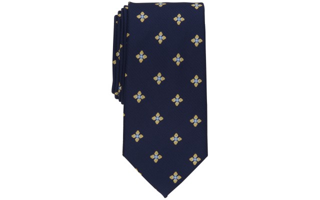  Men’s Pearl Neat Tie, Yellow