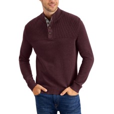 Club Room Men’s Ribbed Four-Button Sweaters