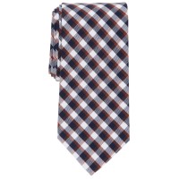Club Room Mens Rihaly Plaid Tie, Brown