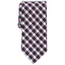 Club Room Mens Rihaly Plaid Tie, Brown