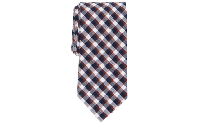  Mens Rihaly Plaid Tie, Brown