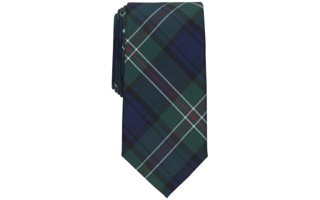  Men’s Sawyer Classic Plaid Tie, Green