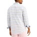  Men’s Soft Stripes Shirts, White, Small