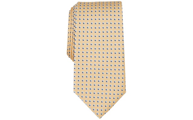  Men’s Thorton Dot-Pattern Tie, Yellow