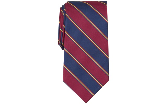  Men’s Troutman Stripe Tie,Navy