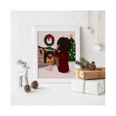 Coco Michele By The Fire Illustration