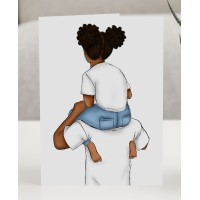 Coco Michele Dad Daughter Greeting Card, White, 4.25″ x 5.5″