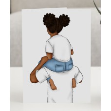 Coco Michele Dad Daughter Greeting Card, White, 4.25″ x 5.5″