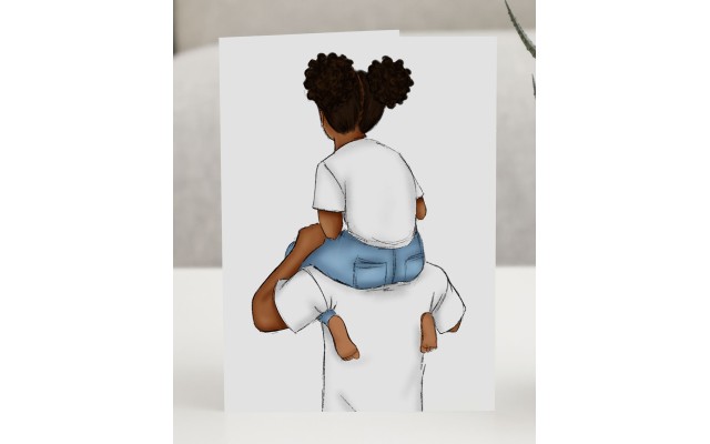 Coco Michele Dad Daughter Greeting Card, White, 4.25″ x 5.5″