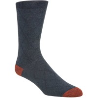 Cole Haan Men’s Crew Socks (Grey/Red, 7-12)