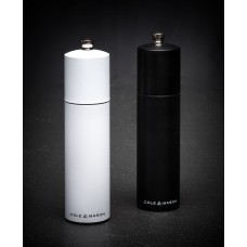 Cole & Mason Hawksbury Salt and Pepper Mill Gift Set, Black/White, 7”