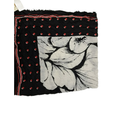 Collection Xiix Dot Floral Square Scarf, Black/Red