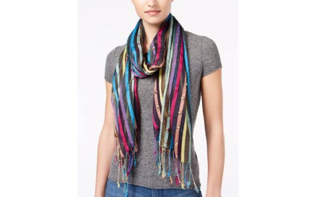  Embellished Stripes Wrap, Multicolor