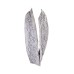  Foil-Print Lace Infinity Loop, Gray