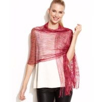 Collection Xiix Space Dyed Lurex Wrap, Red