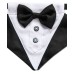 Collection Xiix Tuxedo Dog Bandana (Black/White)