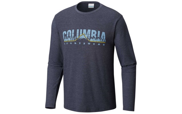  Men’s Ketring Graphic Long Sleeve Shirt (Blue, Medium)
