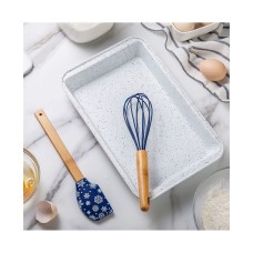 Cook with Color Enchante 3-pc. Baking Pan Set, White/Navy