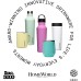  Insulated Canteen Water Bottle, Stainless Steel And Spill Proof, Nebula, 16 oz