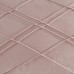 Euro Sham Pleated Velvet Geometric Decorative Pillow, Pink, 26 x 26