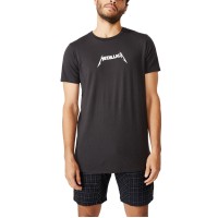 Cotton On Mens Lounge Short, Black, Medium