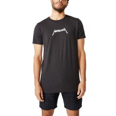 Cotton On Mens Lounge Short, Black, Medium