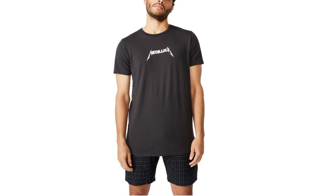Cotton On Mens Lounge Short, Black, Medium