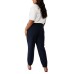  Women’s Trendy Plus High Rise Sweatpants, Black, 16W
