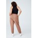  Women’s Trendy Plus High Rise Sweatpants, Brown/14W